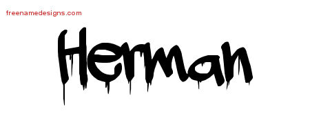 Graffiti Name Tattoo Designs Herman Free
