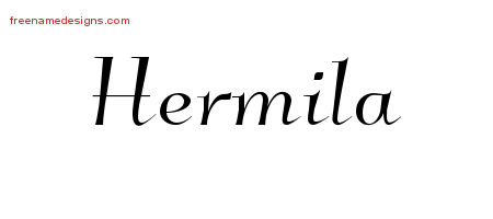 Elegant Name Tattoo Designs Hermila Free Graphic