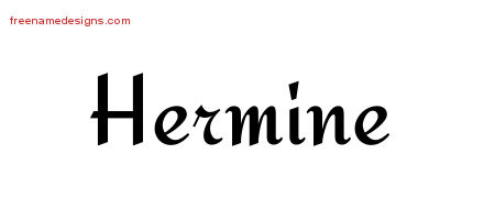 Calligraphic Stylish Name Tattoo Designs Hermine Download Free