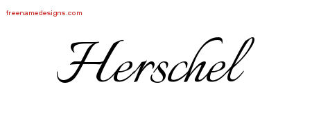 Calligraphic Name Tattoo Designs Herschel Free Graphic