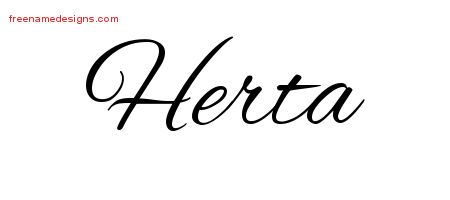 Cursive Name Tattoo Designs Herta Download Free