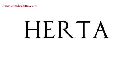 Regal Victorian Name Tattoo Designs Herta Graphic Download