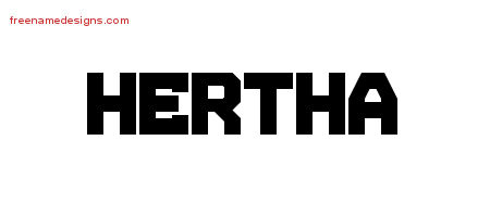 Titling Name Tattoo Designs Hertha Free Printout