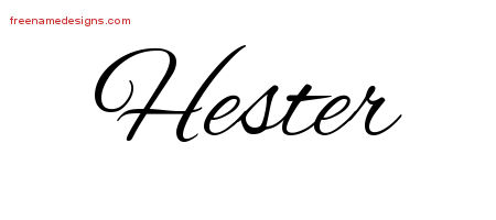 Cursive Name Tattoo Designs Hester Download Free