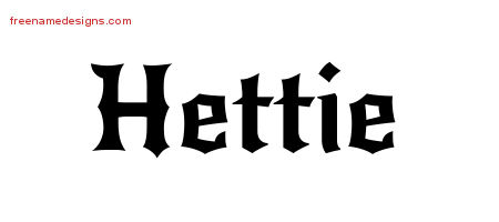 Gothic Name Tattoo Designs Hettie Free Graphic