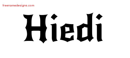 Gothic Name Tattoo Designs Hiedi Free Graphic
