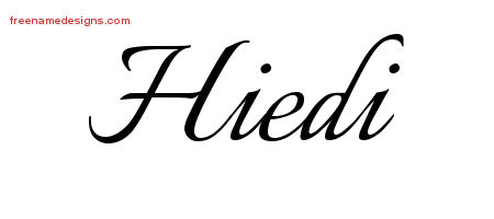 Calligraphic Name Tattoo Designs Hiedi Download Free