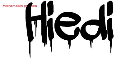 Graffiti Name Tattoo Designs Hiedi Free Lettering