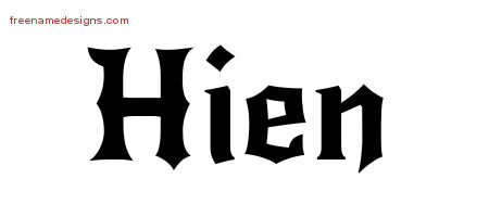 Gothic Name Tattoo Designs Hien Free Graphic