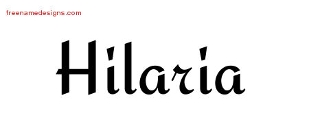 Calligraphic Stylish Name Tattoo Designs Hilaria Download Free