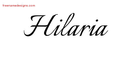 Calligraphic Name Tattoo Designs Hilaria Download Free