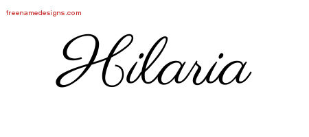 Classic Name Tattoo Designs Hilaria Graphic Download