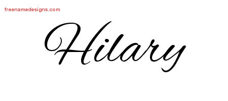 Cursive Name Tattoo Designs Hilary Download Free