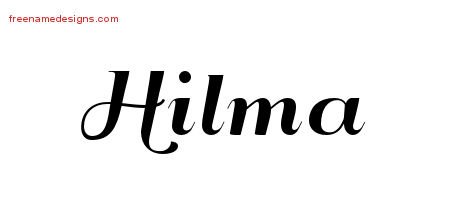 Art Deco Name Tattoo Designs Hilma Printable