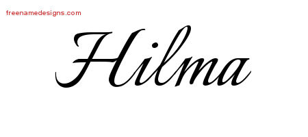 Calligraphic Name Tattoo Designs Hilma Download Free