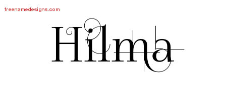 Decorated Name Tattoo Designs Hilma Free