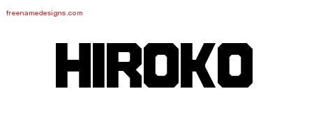 Titling Name Tattoo Designs Hiroko Free Printout