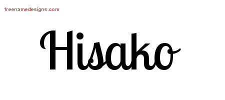 Handwritten Name Tattoo Designs Hisako Free Download