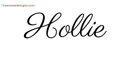 Classic Name Tattoo Designs Hollie Graphic Download