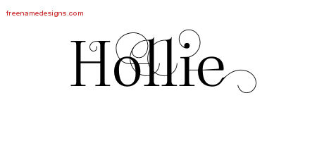 Decorated Name Tattoo Designs Hollie Free