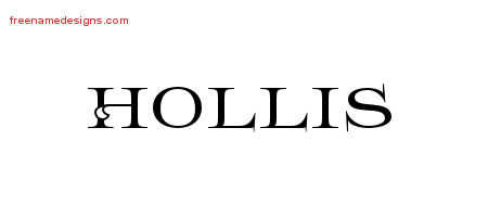 Flourishes Name Tattoo Designs Hollis Printable