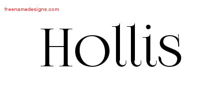 Vintage Name Tattoo Designs Hollis Free Printout