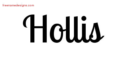Handwritten Name Tattoo Designs Hollis Free Printout