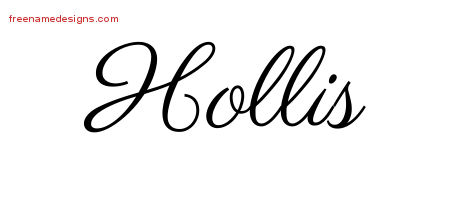 Classic Name Tattoo Designs Hollis Printable