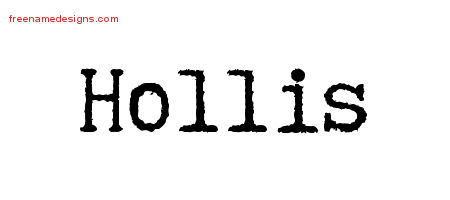 Typewriter Name Tattoo Designs Hollis Free Download
