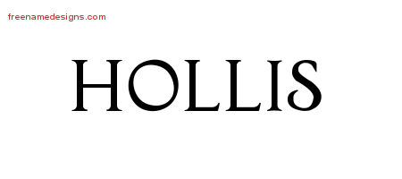 Regal Victorian Name Tattoo Designs Hollis Printable