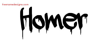 Graffiti Name Tattoo Designs Homer Free