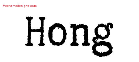 Typewriter Name Tattoo Designs Hong Free Download
