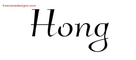 Elegant Name Tattoo Designs Hong Free Graphic