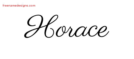 Classic Name Tattoo Designs Horace Printable