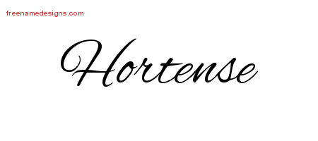 Cursive Name Tattoo Designs Hortense Download Free