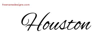 Cursive Name Tattoo Designs Houston Free Graphic