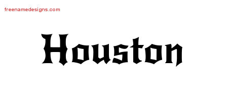 Gothic Name Tattoo Designs Houston Download Free