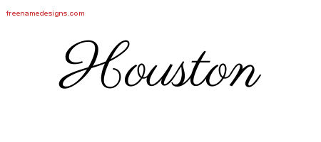 Classic Name Tattoo Designs Houston Printable