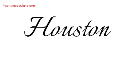 Calligraphic Name Tattoo Designs Houston Free Graphic