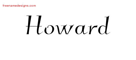 Elegant Name Tattoo Designs Howard Download Free