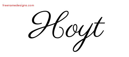 Classic Name Tattoo Designs Hoyt Printable