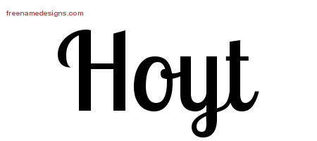 Handwritten Name Tattoo Designs Hoyt Free Printout
