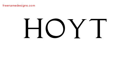 Regal Victorian Name Tattoo Designs Hoyt Printable