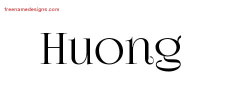 Vintage Name Tattoo Designs Huong Free Download