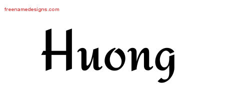 Calligraphic Stylish Name Tattoo Designs Huong Download Free