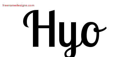 Handwritten Name Tattoo Designs Hyo Free Download