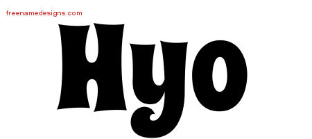 Groovy Name Tattoo Designs Hyo Free Lettering