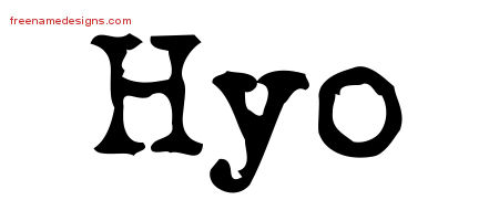 Vintage Writer Name Tattoo Designs Hyo Free Lettering