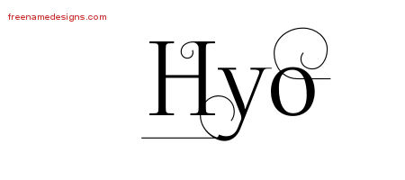 Decorated Name Tattoo Designs Hyo Free