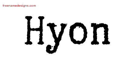 Typewriter Name Tattoo Designs Hyon Free Download